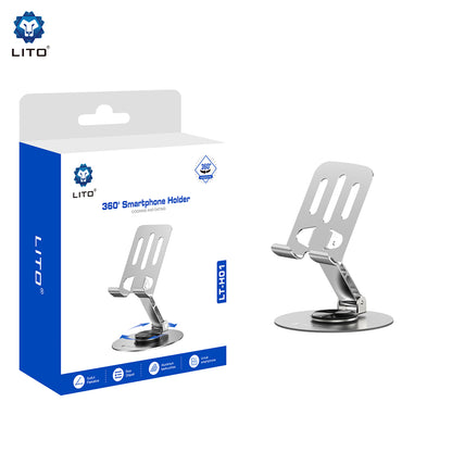 Soporte de Escritorio Lito LT-H01, Universal, Gris