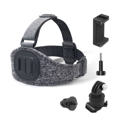 Soporte para Cabeza Cámara Deportiva Techsuit JX-003 para Serie GoPro, Gris