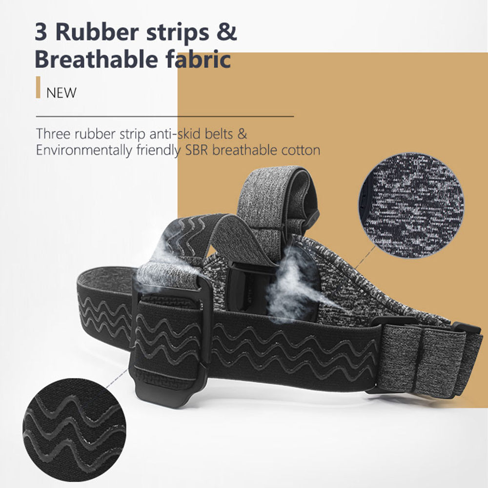 Soporte para Cabeza Cámara Deportiva Techsuit JX-003 para Serie GoPro, Gris