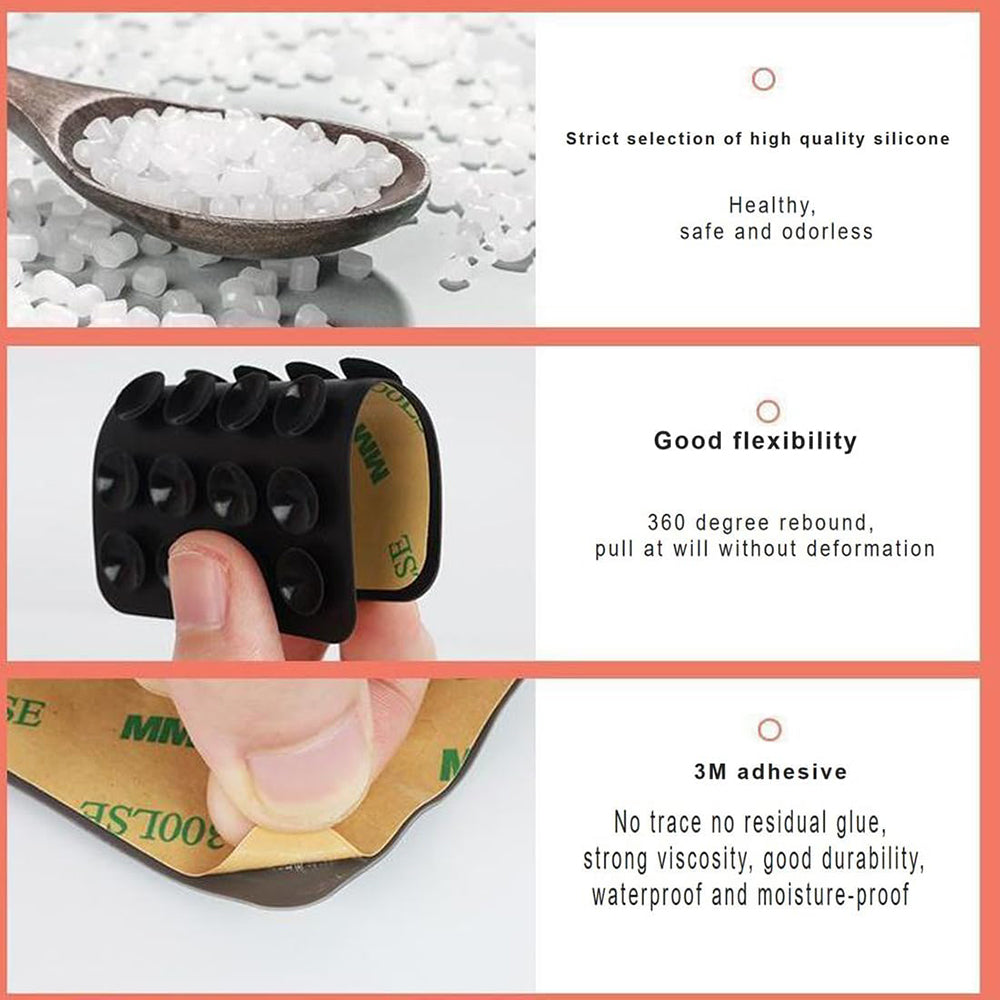 Soporte con Ventosas Techsuit SY-PAD, Amarillo