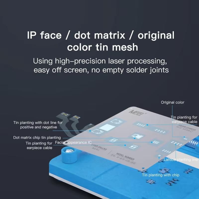 Soporte de Trabajo Reballing MaAnt MR-01 para Apple iPhone 11 - 16 Series