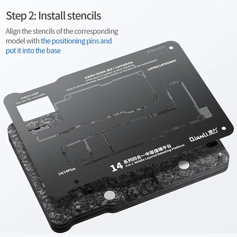 Soporte de Trabajo PCB Magnético QIANLI para Apple iPhone 15 Series