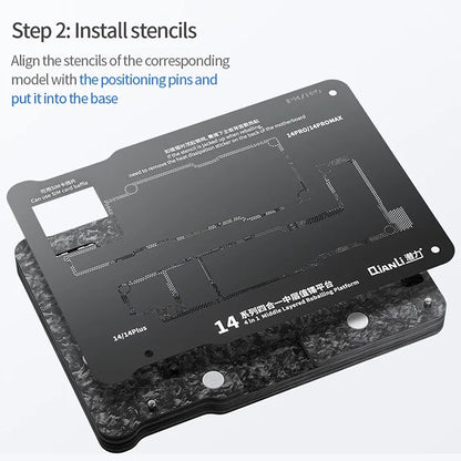 Soporte de Trabajo PCB Magnético QIANLI para Apple iPhone 15 Series