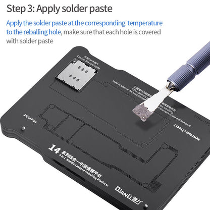 Soporte de Trabajo PCB Magnético QIANLI para Apple iPhone 15 Series