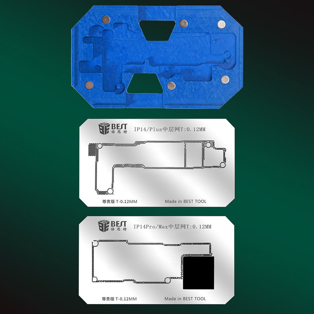 Soporte de Trabajo Reballing Best BST-084 para Apple iPhone 14 Series
