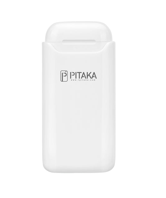 Batería externa inalámbrica Pitaka Air Pal Essential para Apple Airpods Gen 1 / Gen 2, 1200mAh, 5W, Blanco AP1002