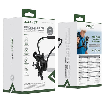 Soporte de Cuello Acefast E33, Universal, Negro