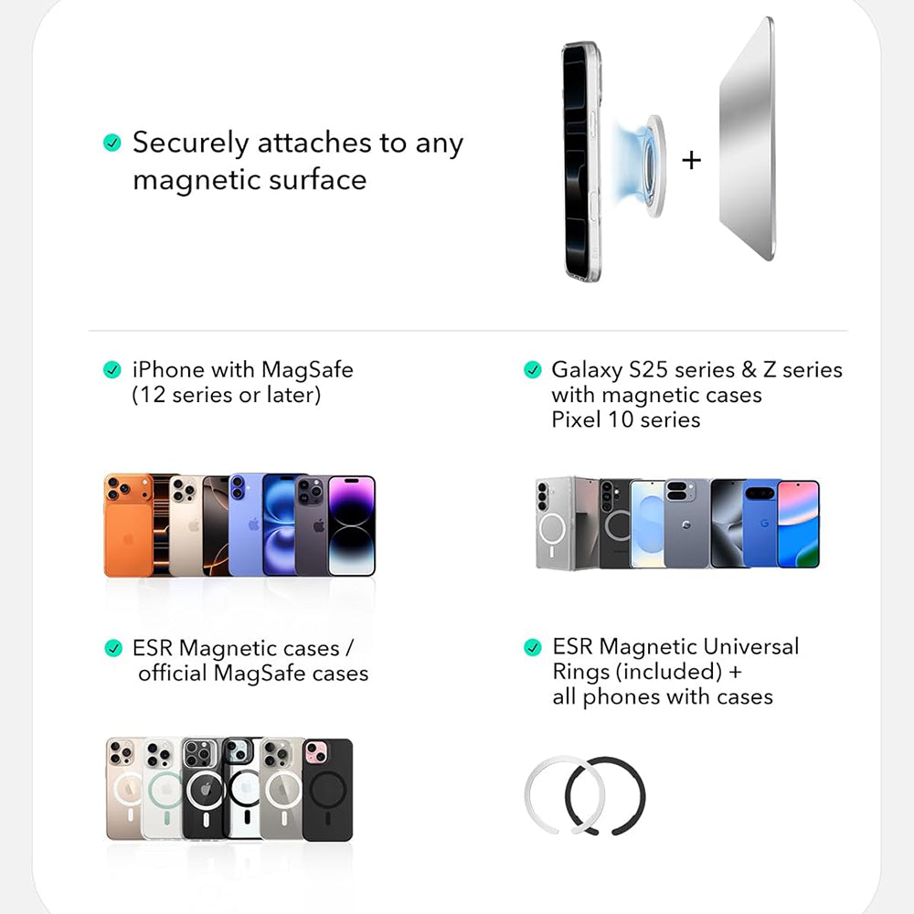 Soporte Anillo ESR HaloLock, Blanco