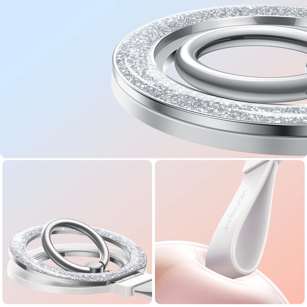 Soporte Anillo Joyroom JR-ZS425 Glitter, Universal, Blanco