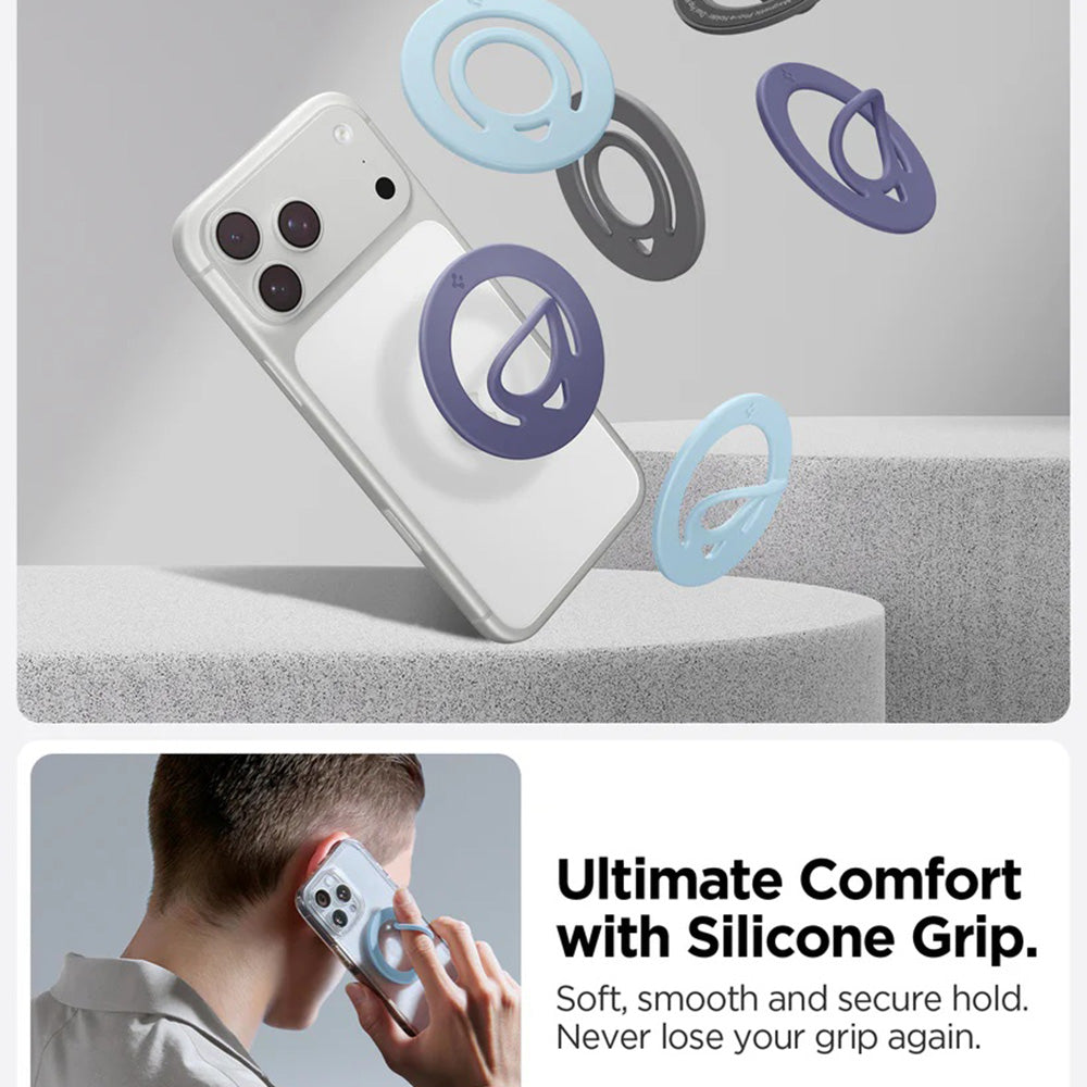 Soporte Anillo Spigen Dual Pop, Universal, Azul AMP11368