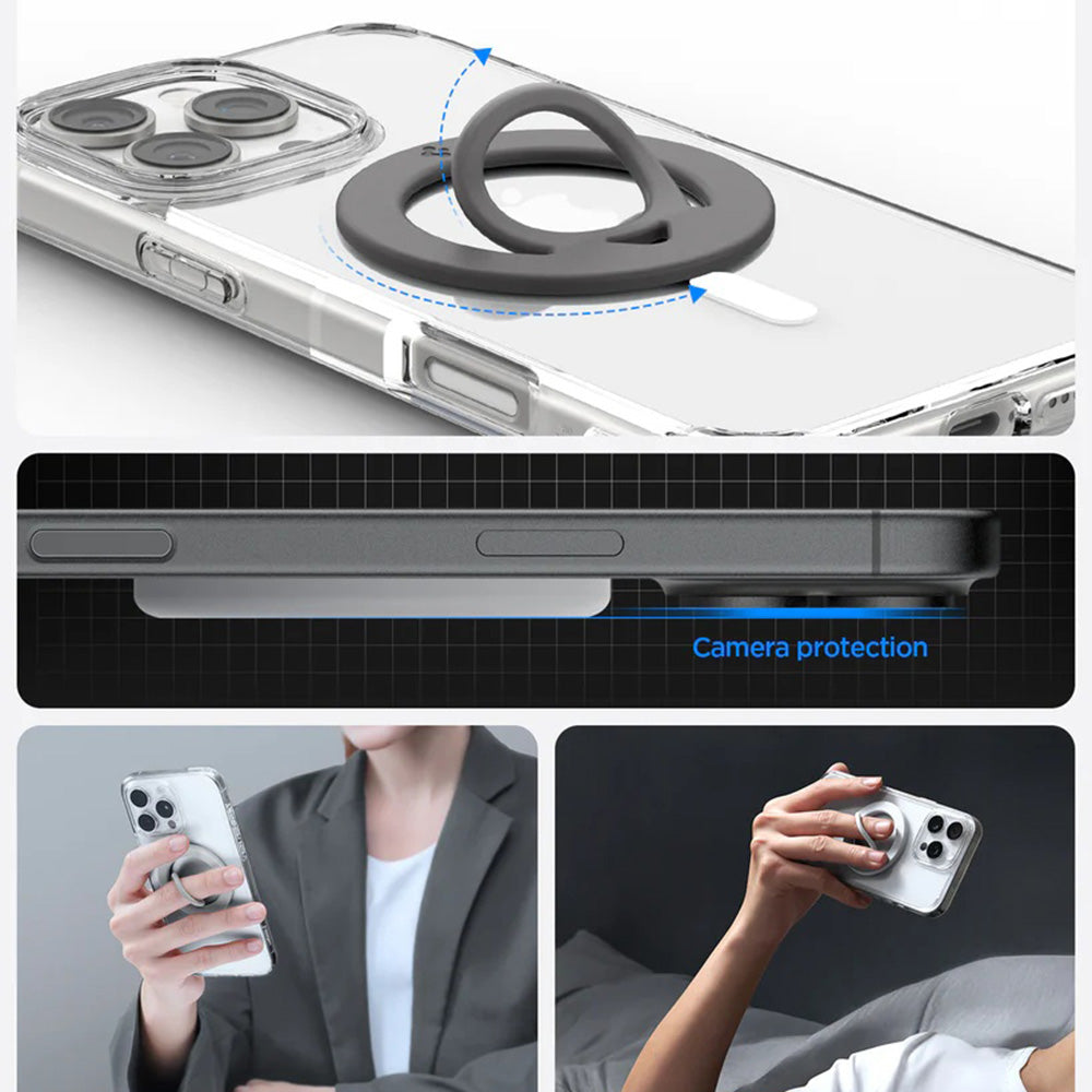 Soporte Anillo Spigen Dual Pop, Universal, Azul AMP11368