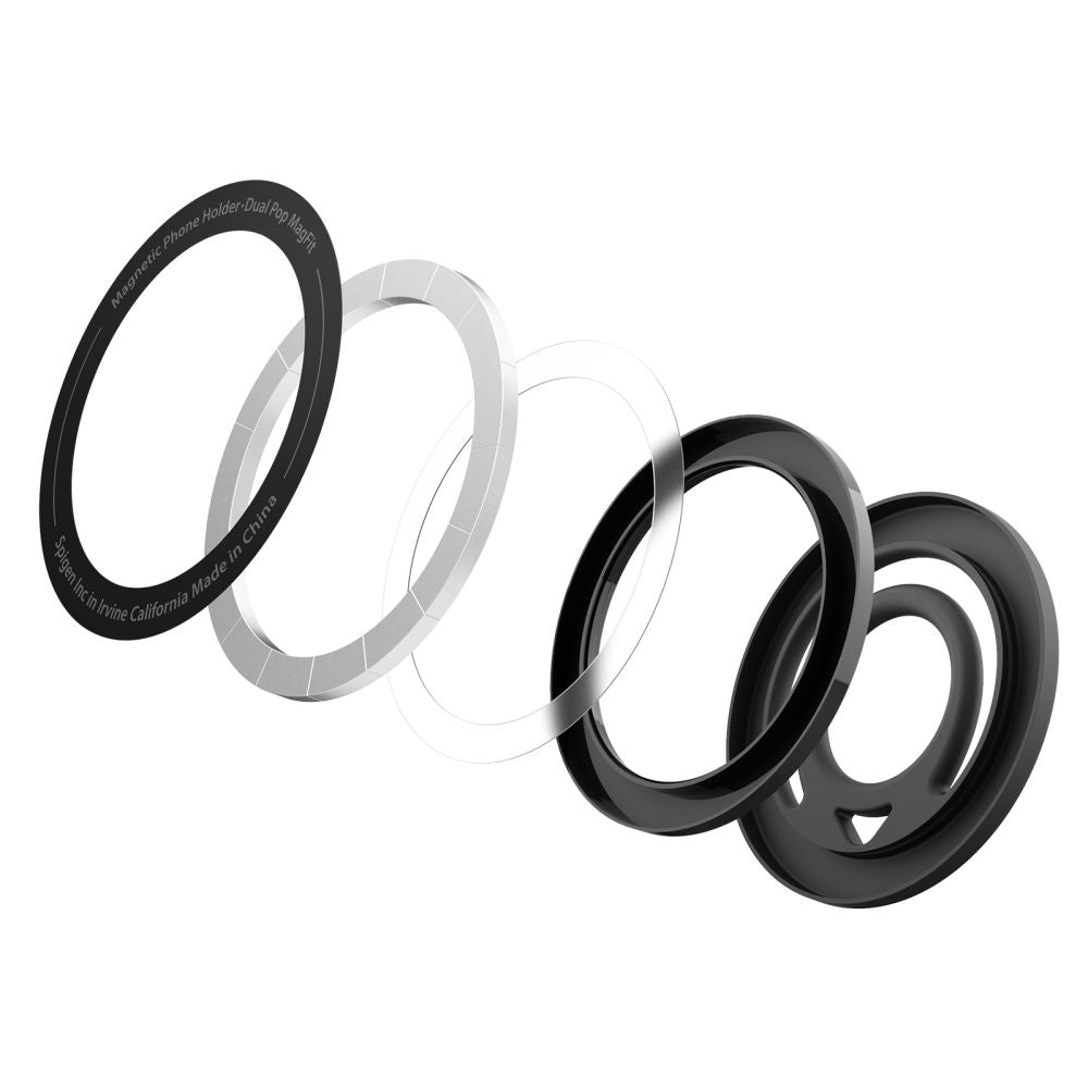Soporte Anillo Spigen Dual Pop, Negro
