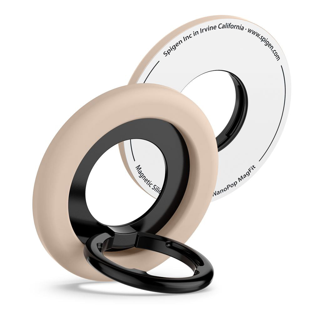 Soporte Anillo Spigen Nano Pop, Beige