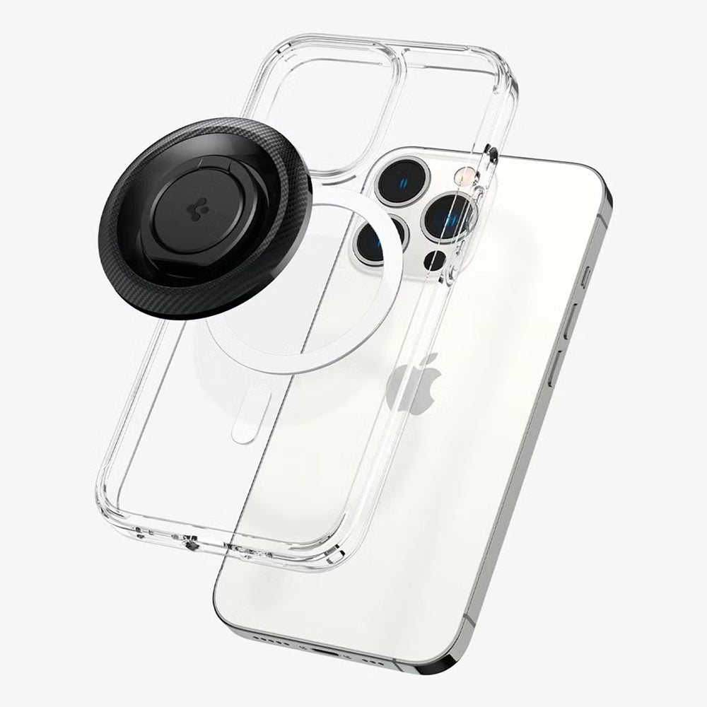 Soporte Anillo Spigen O-Mag OM100 Carbono, Universal, Negro AMP05505