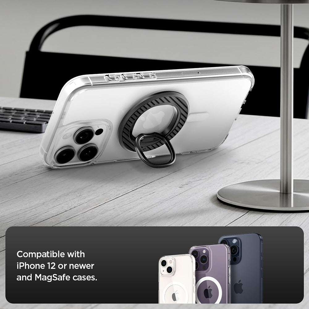 Soporte Anillo Spigen O-Mag OM106, Universal, Negro AMP09334