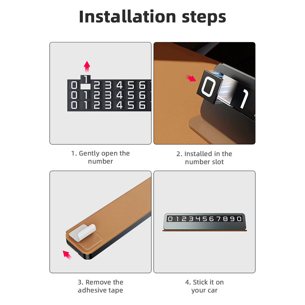 Soporte para Número de Teléfono de Auto Techsuit DialCraft