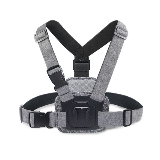 Soporte de Pecho para Cámara Deportiva Techsuit JX-002 para Serie GoPro, Gris