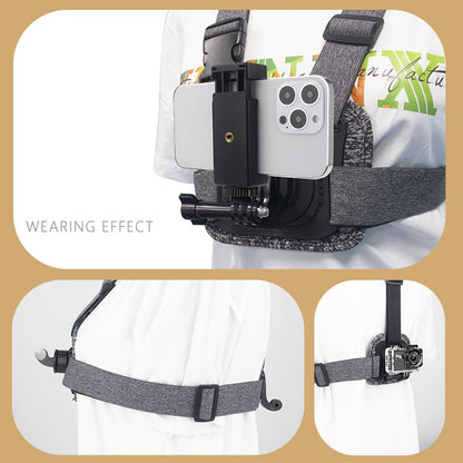 Techsuit JX-002 Chest Mount for GoPro Series, Grey