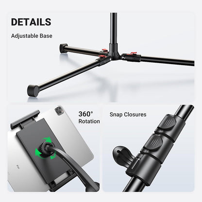 Soporte de Suelo UGREEN LP585 para Teléfono / Tableta, Universal, Negro