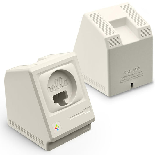 Soporte Spigen Classic LS para Cargador Inalámbrico Apple Watch Series, Crema AMP11668