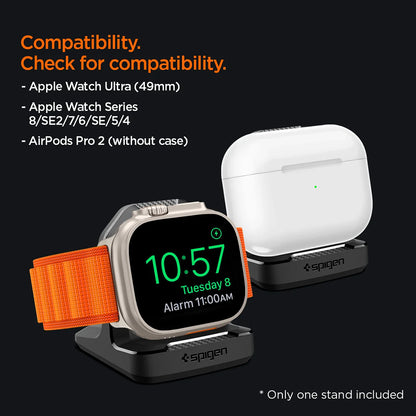 Soporte Spigen Rugged Armor para Apple Watch Series, Negro AMP05764