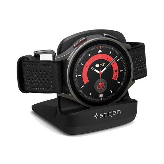 Soporte Spigen S353 para Samsung Galaxy Watch Series, Negro AMP05302