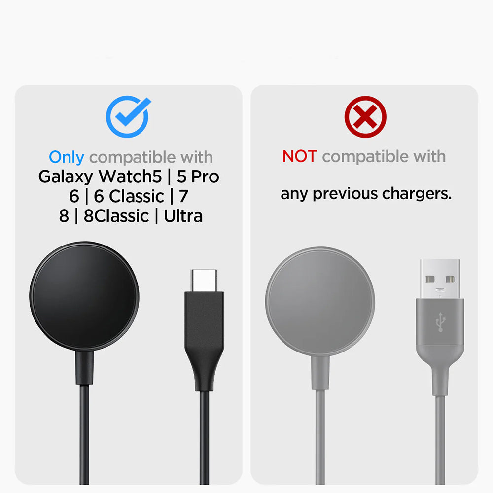 Soporte Spigen S353 para Samsung Galaxy Watch Series, Negro AMP05302