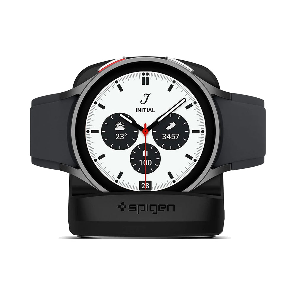 Soporte Spigen S353 para Samsung Galaxy Watch Series, Negro AMP05302