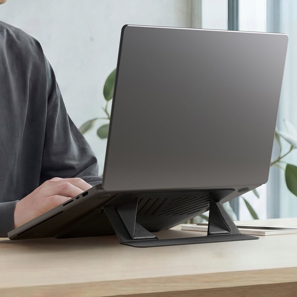Soporte Spigen Slim Fold LD201-S6 para portátil máx. 14 pulgadas, negro AMP11115