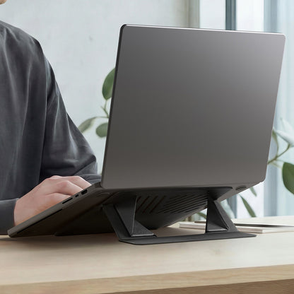 Soporte Spigen Slim Fold LD201-S6 para portátil máx. 14 pulgadas, negro AMP11115