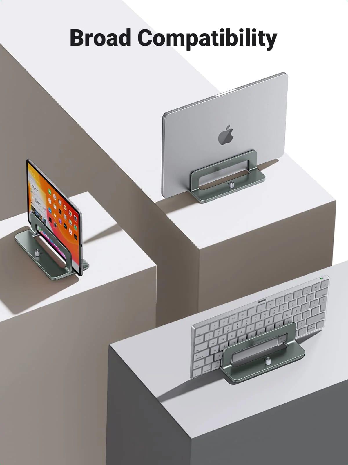 Soporte Vertical UGREEN LP258 para Laptop con grosor 12mm - 26mm, Plateado