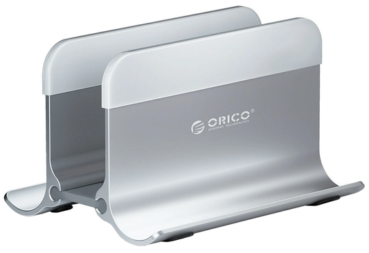 Soporte vertical Orico NPB2 para portátil de hasta 40 mm de grosor, plateado