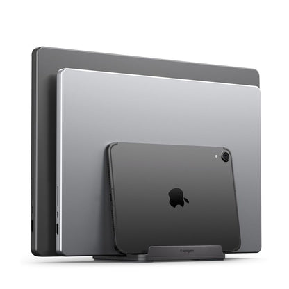 Spigen LD208S4 Two Vertical Stand for Laptop with thickness 14mm - 27mm, Grey AMP10640