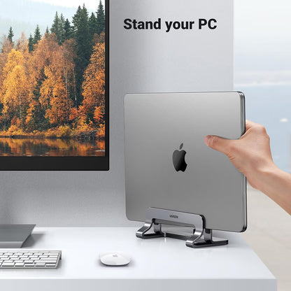UGREEN LP258 Vertical Stand (29277) for Laptops with Thickness 12mm - 26mm, Silver
