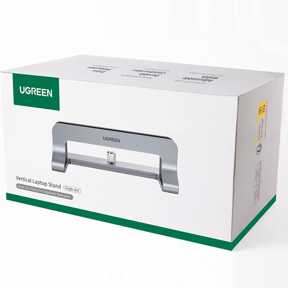 UGREEN LP258 Vertical Stand (29277) for Laptops with Thickness 12mm - 26mm, Silver