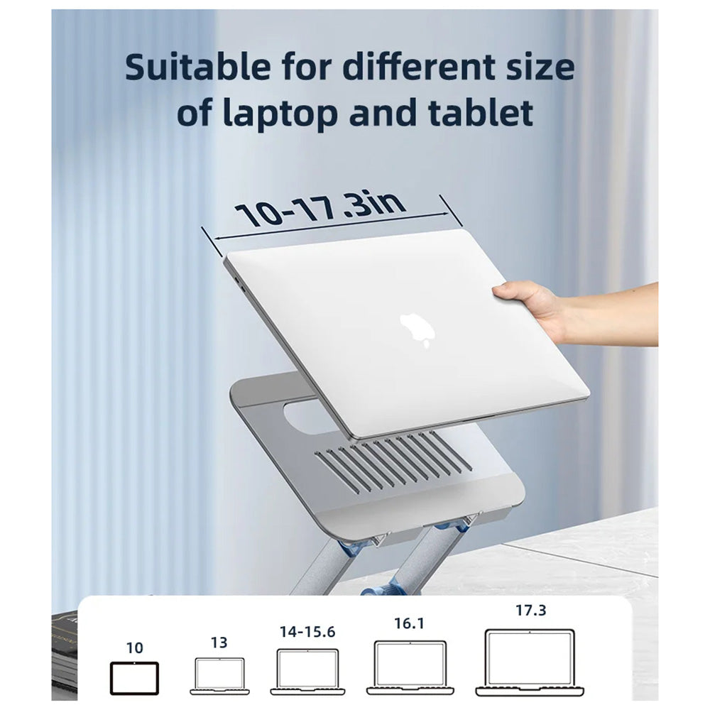 Soporte Yesido LP06 para Laptop 10inch - 17.3inch, Plateado
