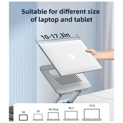 Soporte Yesido LP06 para Laptop 10inch - 17.3inch, Plateado