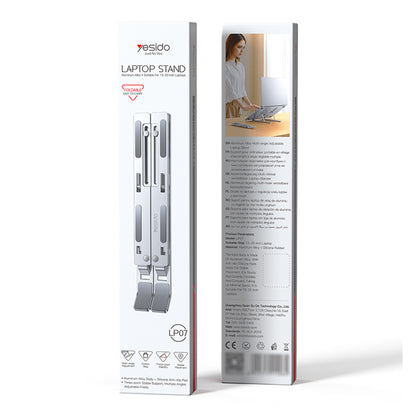 Soporte Yesido LP07 para Laptop 13 pulgadas - 20 pulgadas, Plateado