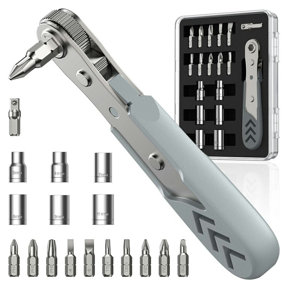 Destornillador de Carraca Axth, 17 en 1, Gris