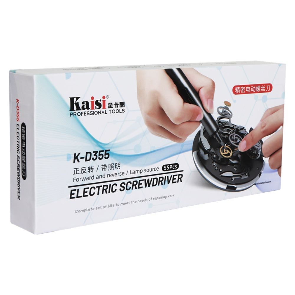 Destornillador eléctrico Kaisi K-D355, 55en1, plata 