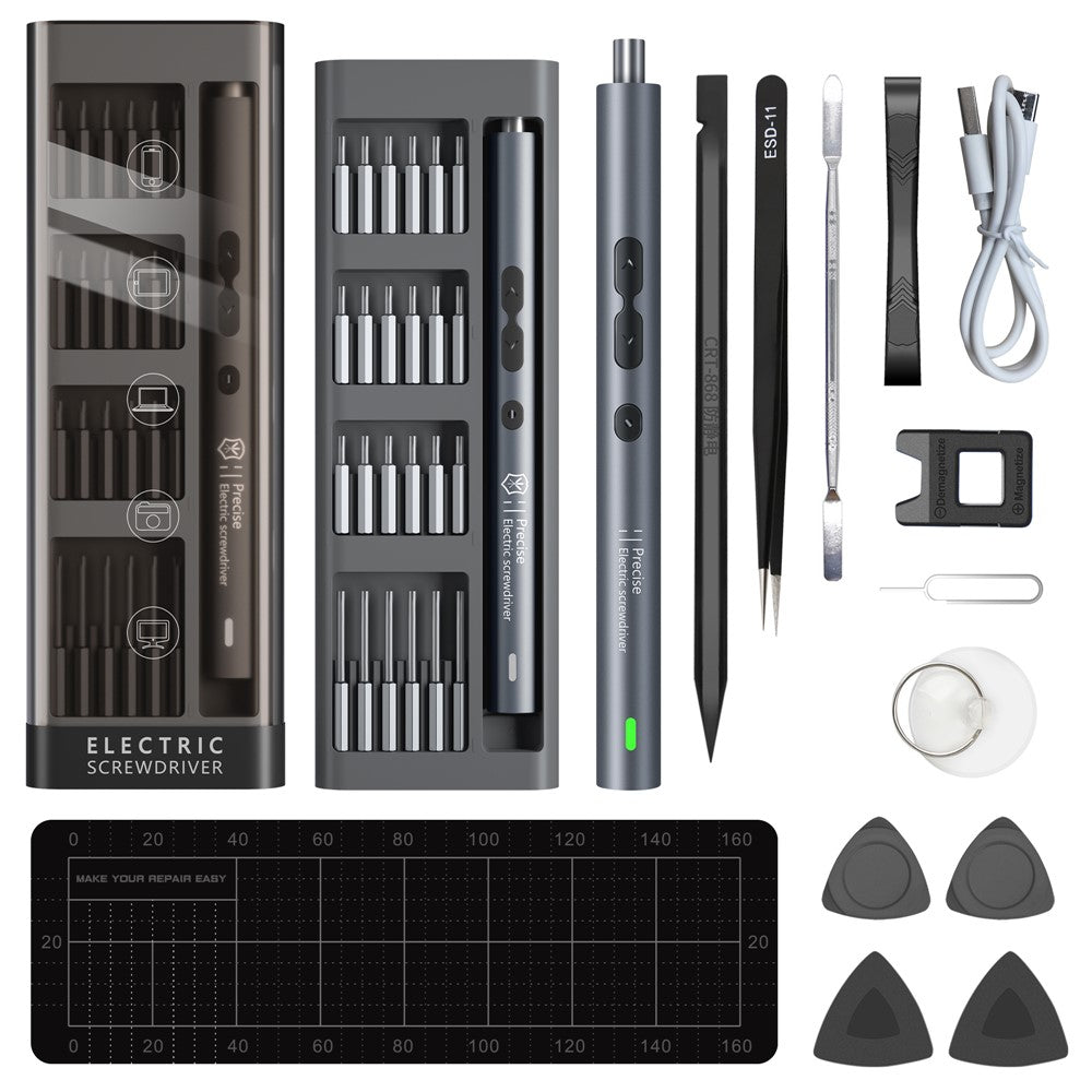 Destornillador Eléctrico King'sdun KS-882038, 62en1, Gris