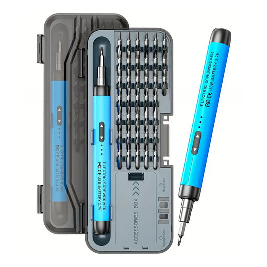 Destornillador Eléctrico OEM J1, 46en1, Azul