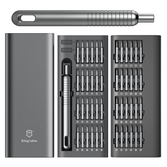 Destornillador King'sdun KS-840117, 51 en 1, Gris