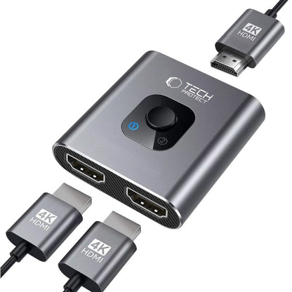Switch Video HDMI Tech-Protect HB07, Gris