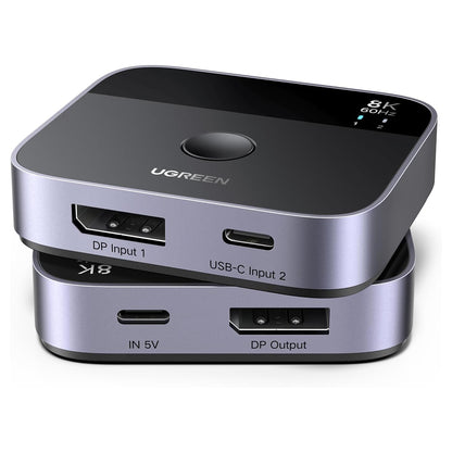 Switch Video DisplayPort / USB-C UGREEN 65878, Negro