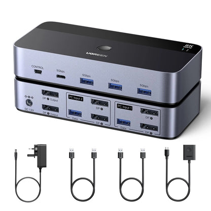 Switch Video DisplayPort UGREEN AK700 (55851), Gris