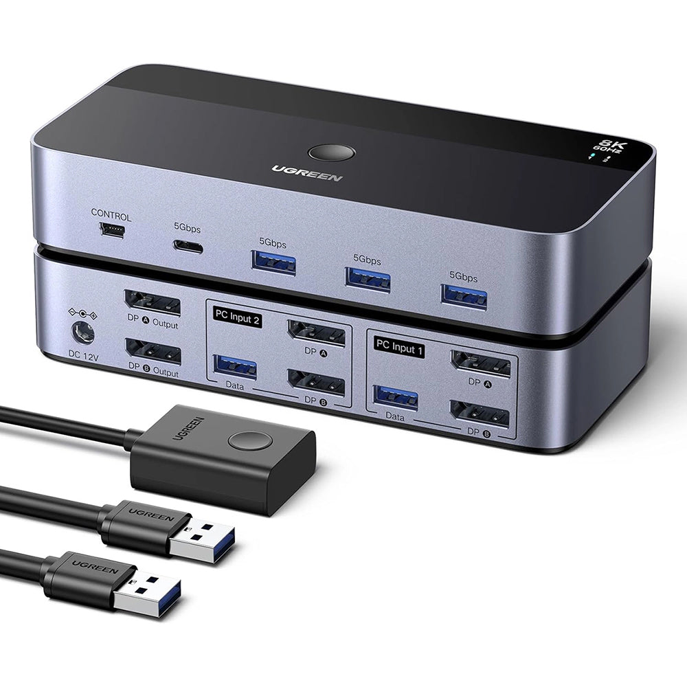 Switch Video DisplayPort UGREEN AK700 (55851), Gris