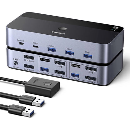 Switch Video DisplayPort UGREEN AK700 (55851), Gris
