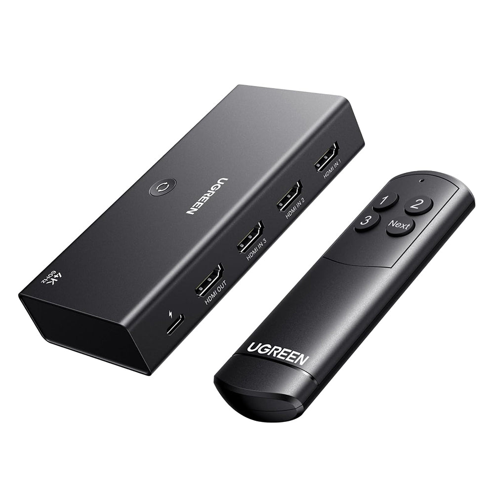 Switch Video HDMI UGREEN AW504 (55857), Negro