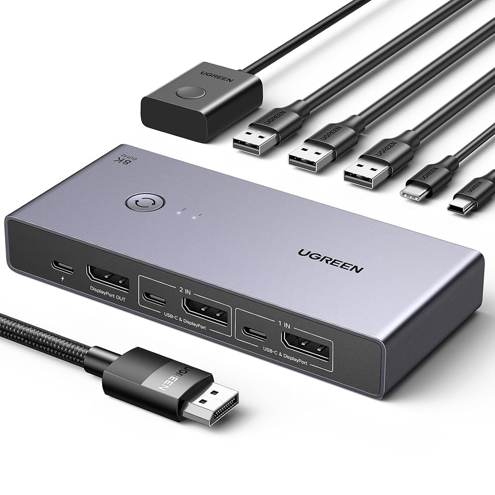 Switch Video DisplayPort UGREEN CM695 (25962), Negro